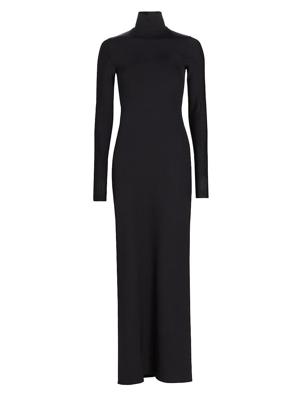 Womens Jennifer Fisher Neoprene Turtleneck Maxi Dress Product Image