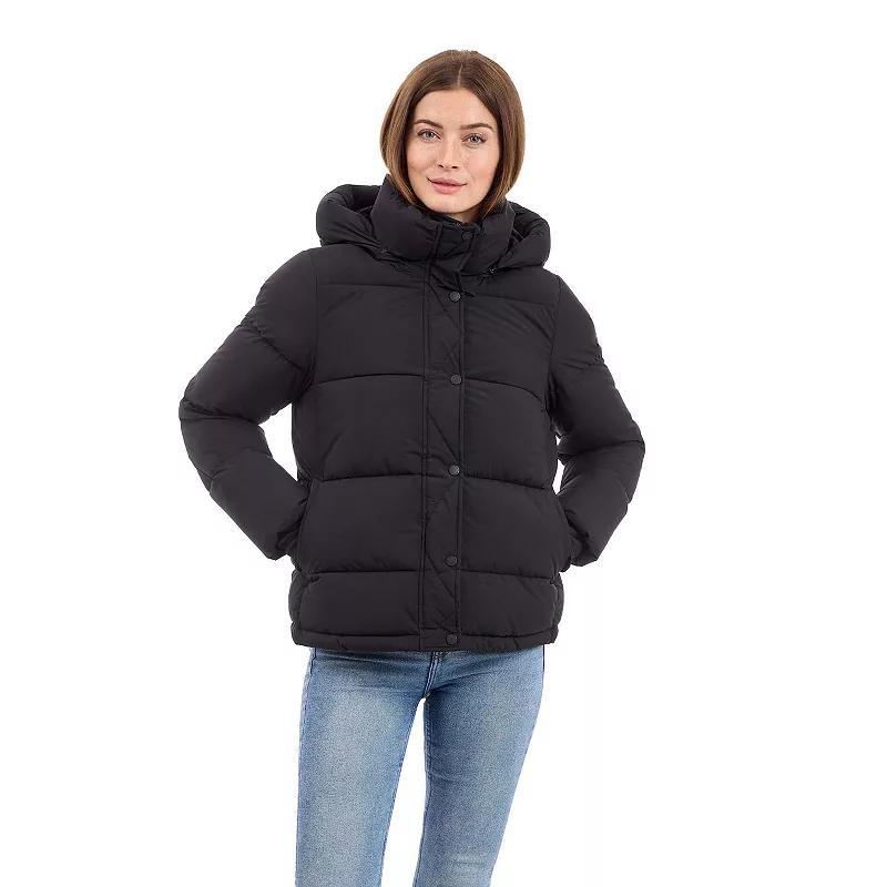 Womens BCBGeneration Short Hooded Puffer Jacket Product Image