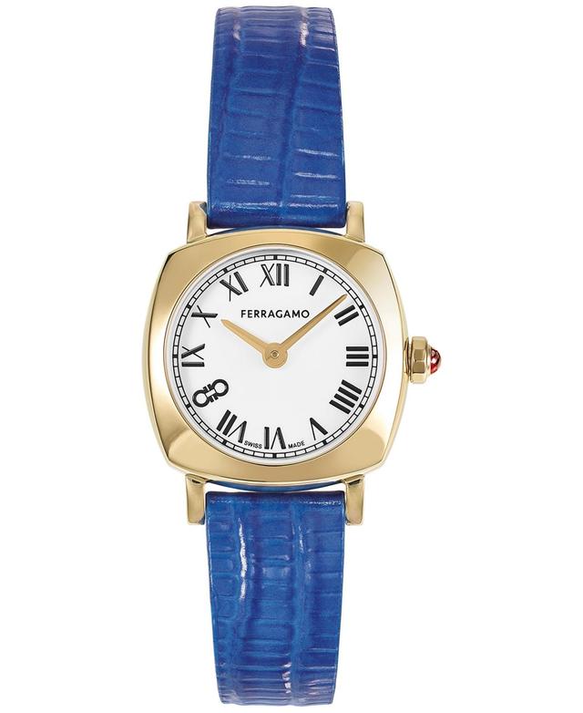 FERRAGAMO Soft Square Leather Strap Watch, 23mm Product Image