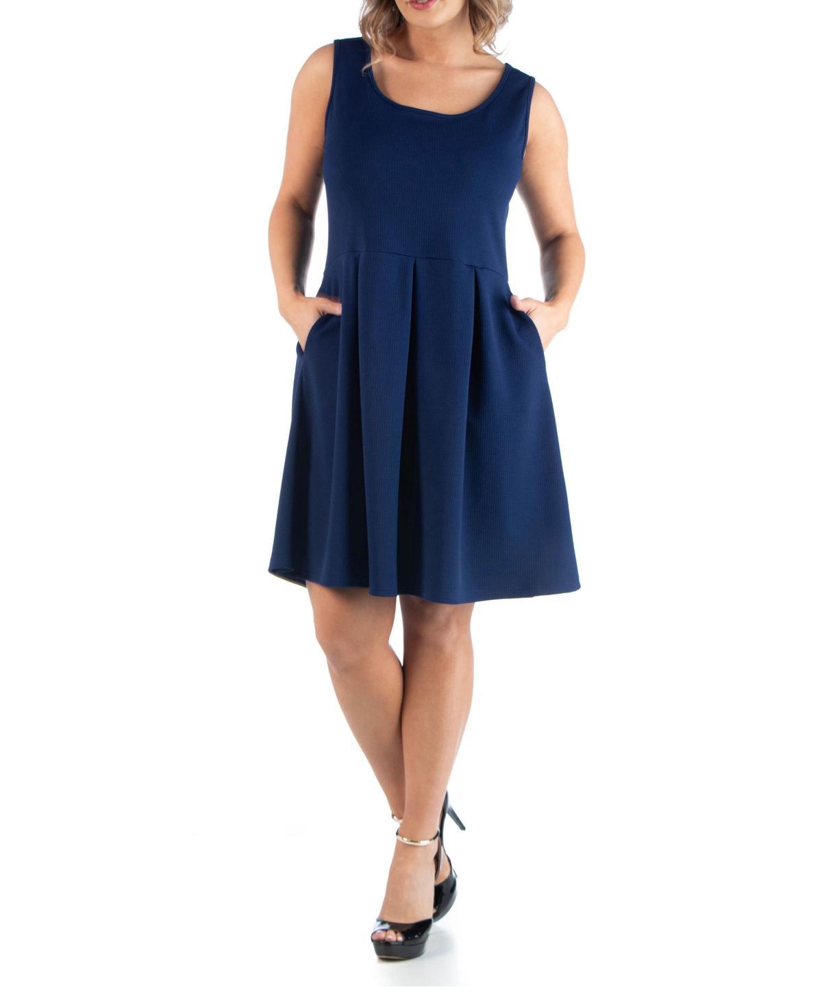 24seven Comfort Apparel Womens Plus Size Sleeveless Dress Product Image