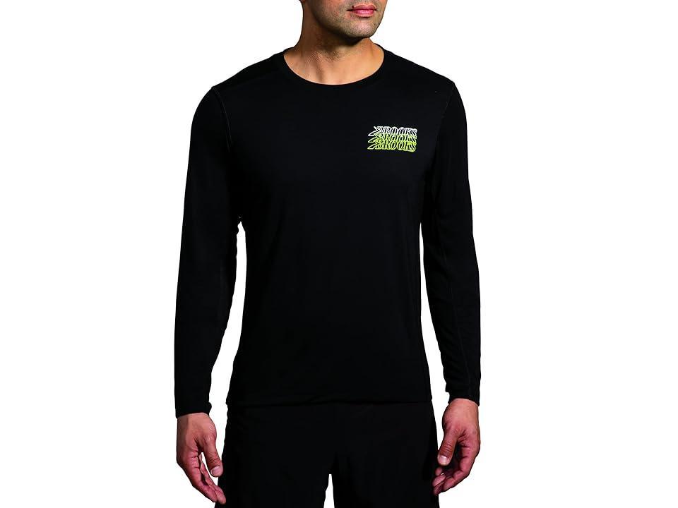 Brooks Distance Long Sleeve 3.0 Brooks Stack) Men's Clothing Product Image