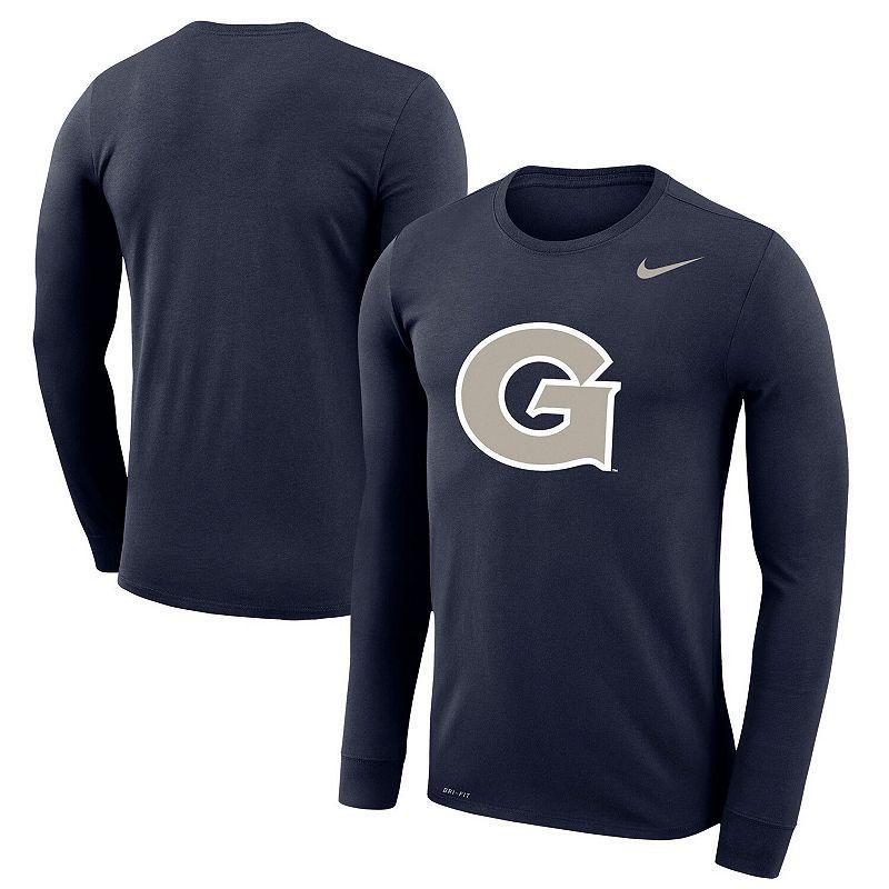 Mens Nike Navy Georgetown Hoyas School Logo Legend Performance Long Sleeve T-shirt Product Image