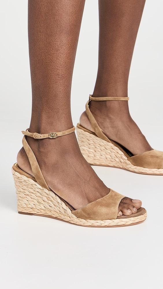 Tory Burch Raffia Wedge Sandals 80mm | Shopbop Product Image