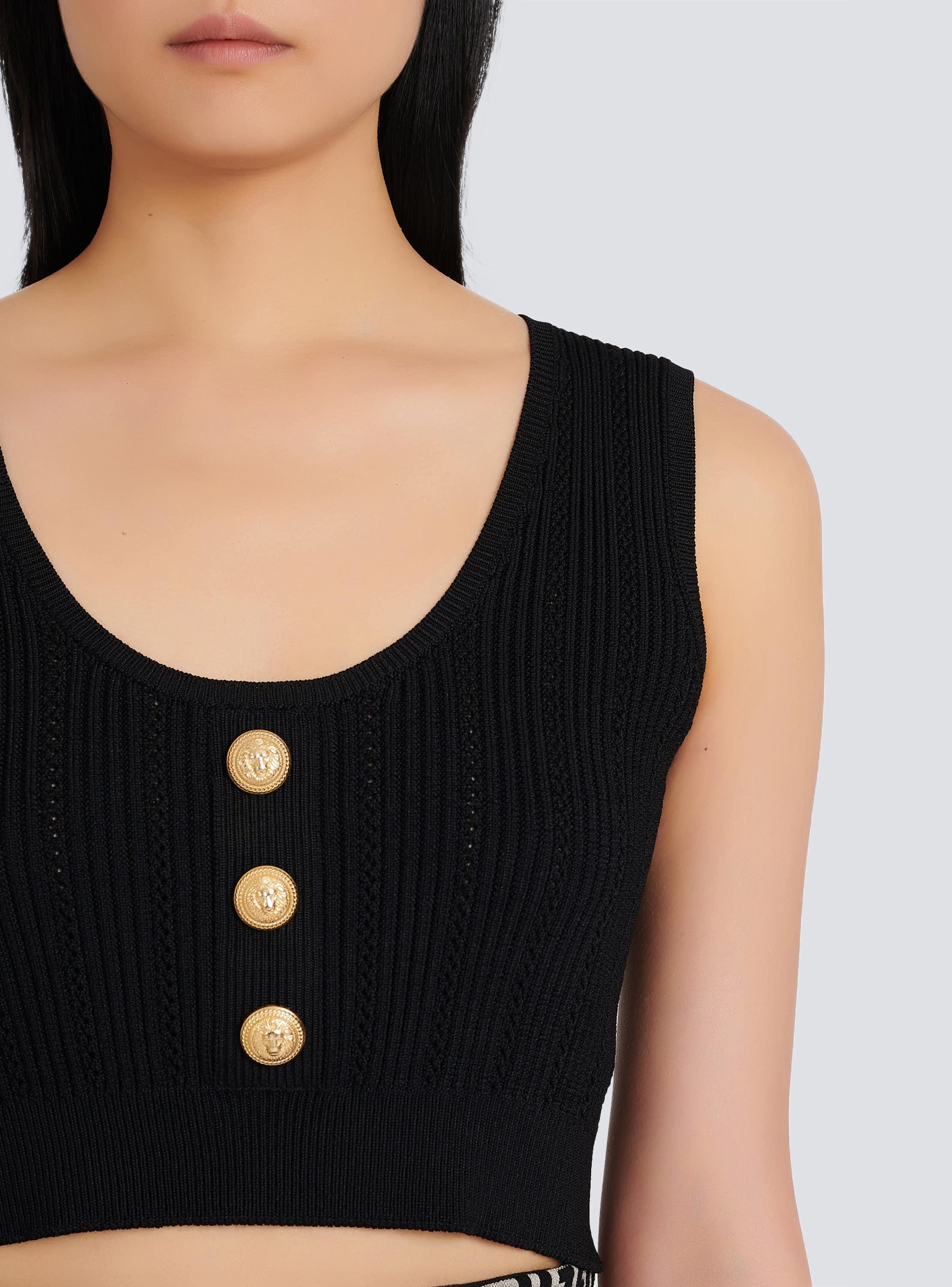 Eco-designed knit crop top Product Image