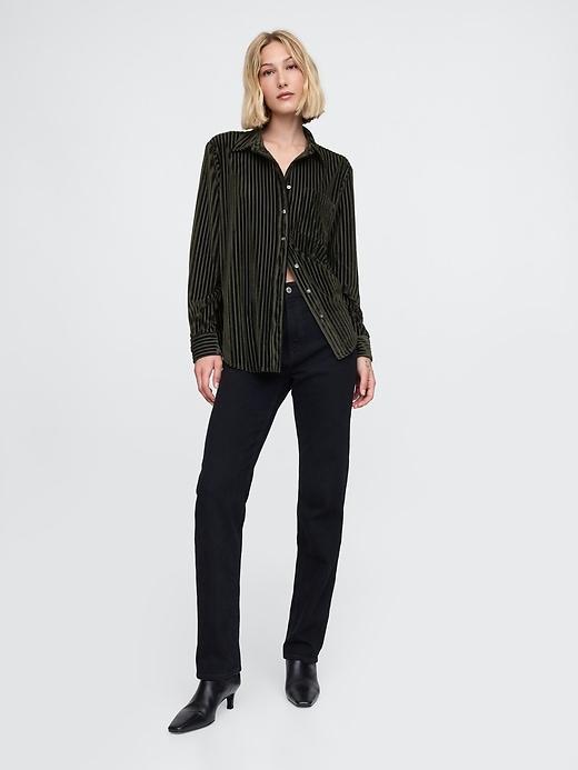 Velvet Relaxed Shirt Product Image