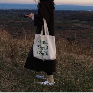 Lettering Canvas Tote Bag product image