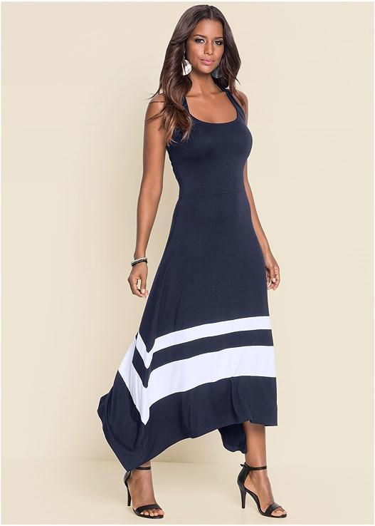 Color Block Maxi Dress Product Image