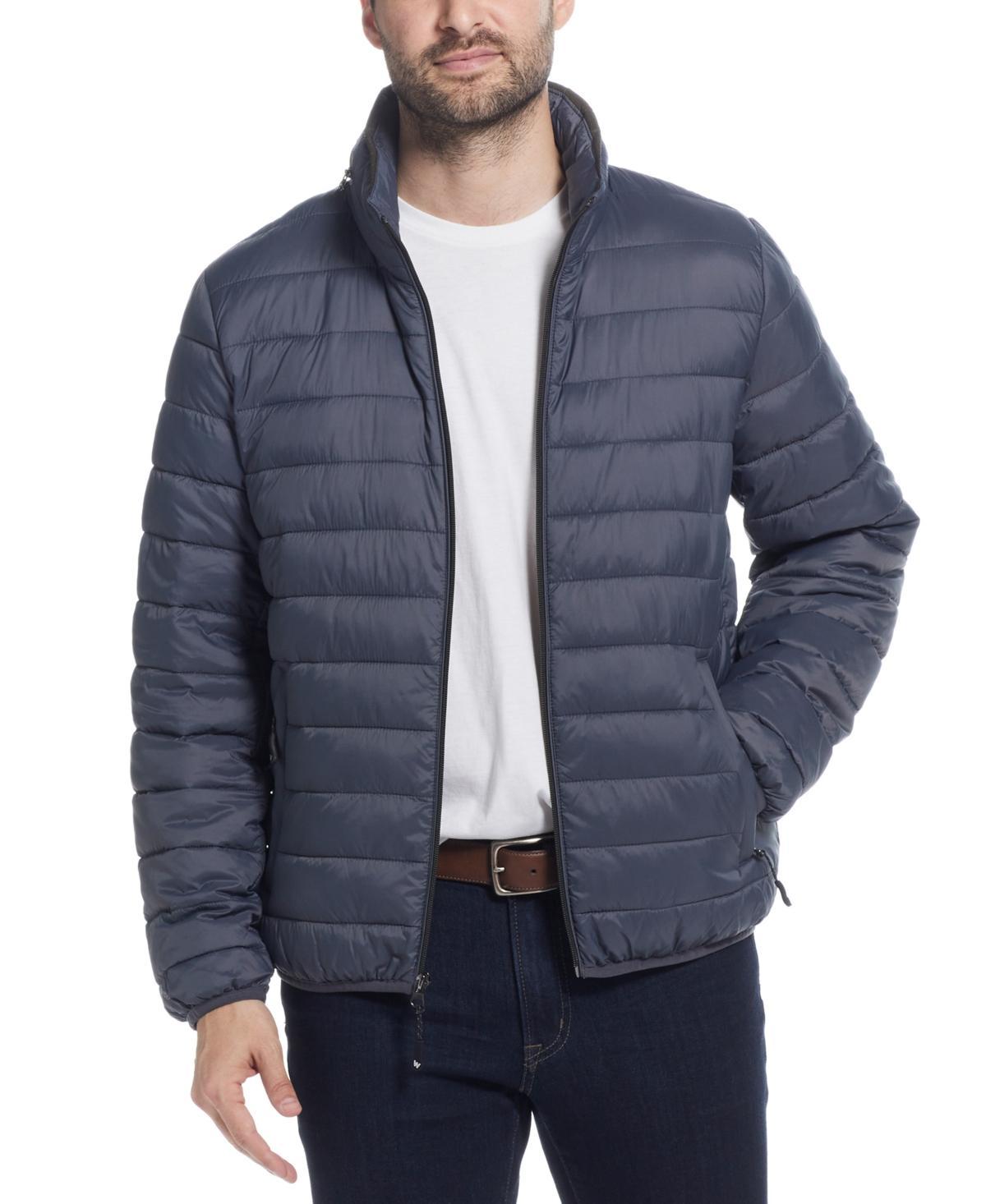 Weatherproof Mens Packable Neck Pillow Zip-Front Quilted Jacket Product Image