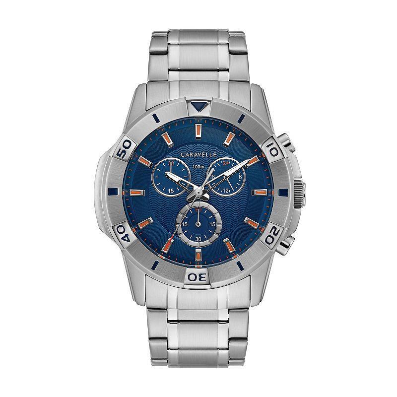 Caravelle by Bulova Mens Stainless Steel Chronograph Watch - 43B171 Silver Tone Product Image