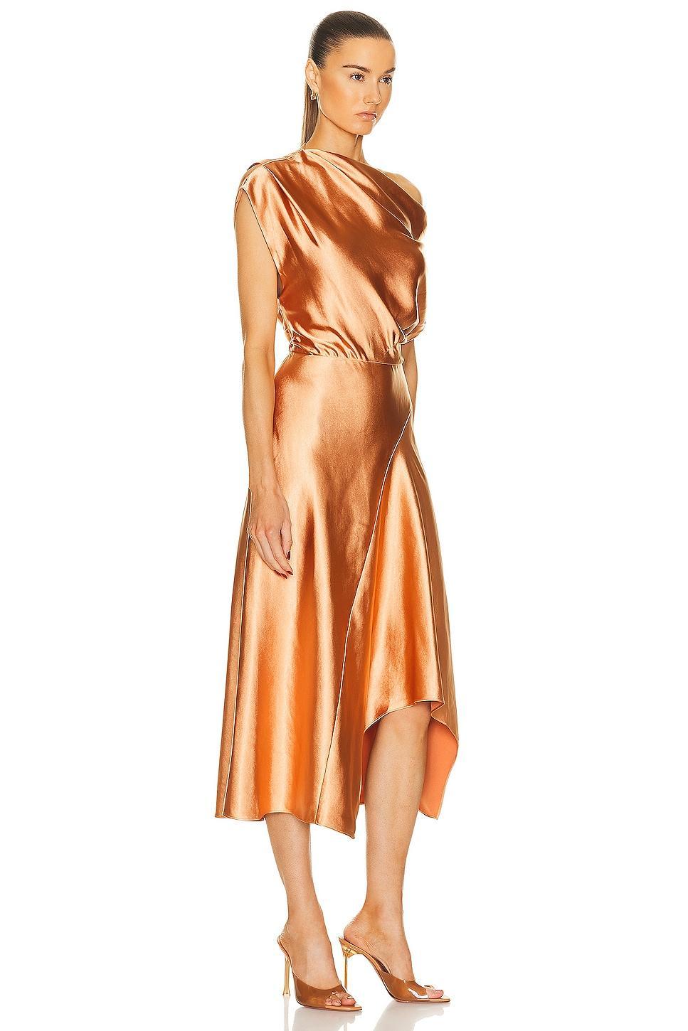 A. L.C. Jasmine Asymmetric Satin Dress Product Image