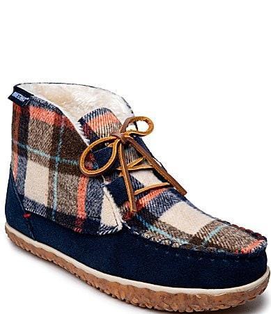 Minnetonka Womens Torrey Plaid Bootie Slippers Product Image