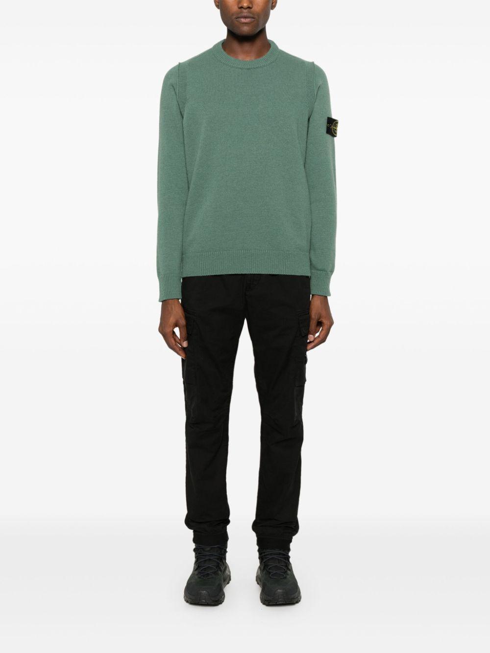 STONE ISLAND Regular Fit Cargo Pants In Light Stretch Cotton Tela In Black Product Image