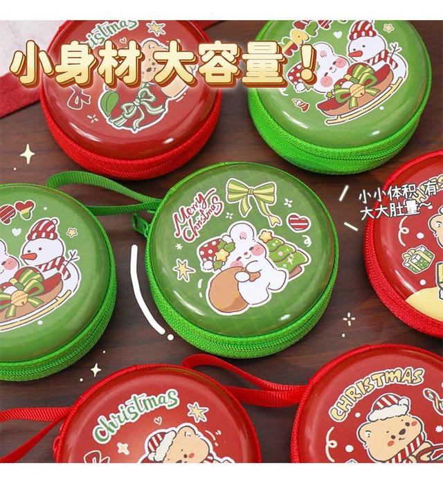 Christmas Cartoon Tinplate Coin Purse (Various Designs) Product Image