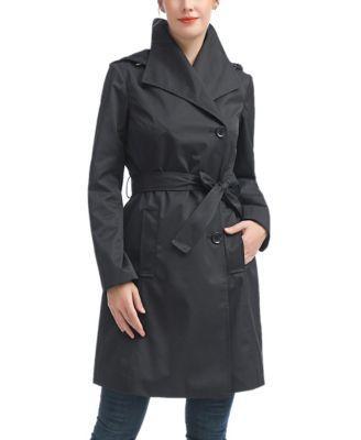 Kimi + Kai Womens Elsa Water-Resistant Hooded Trench Coat Product Image