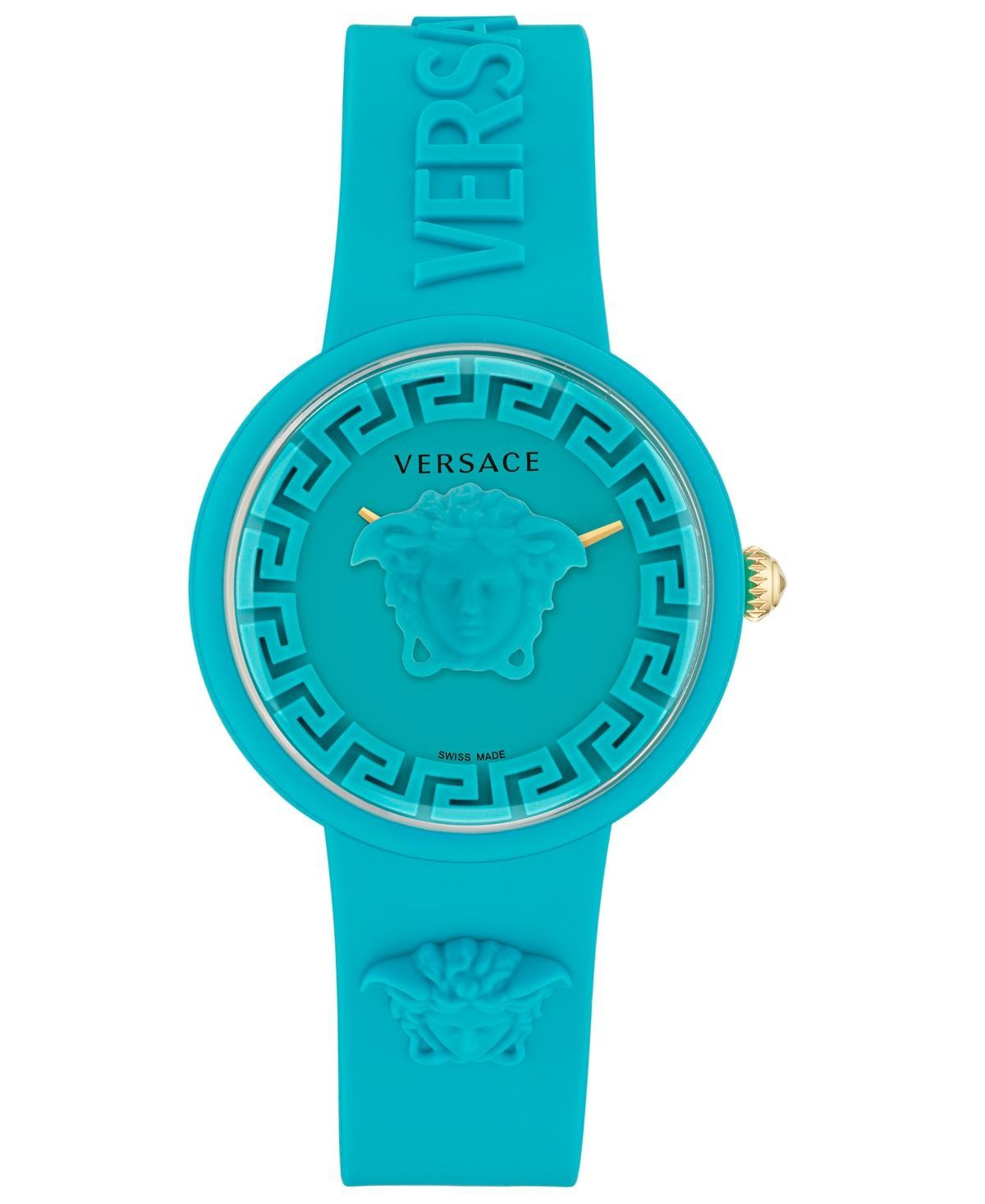 Versace Womens Swiss Medusa Pop Yellow Silicone Strap Watch 39mm Product Image