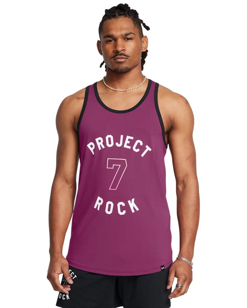 Men's Project Rock Mesh Badge Of Honor Tank Product Image