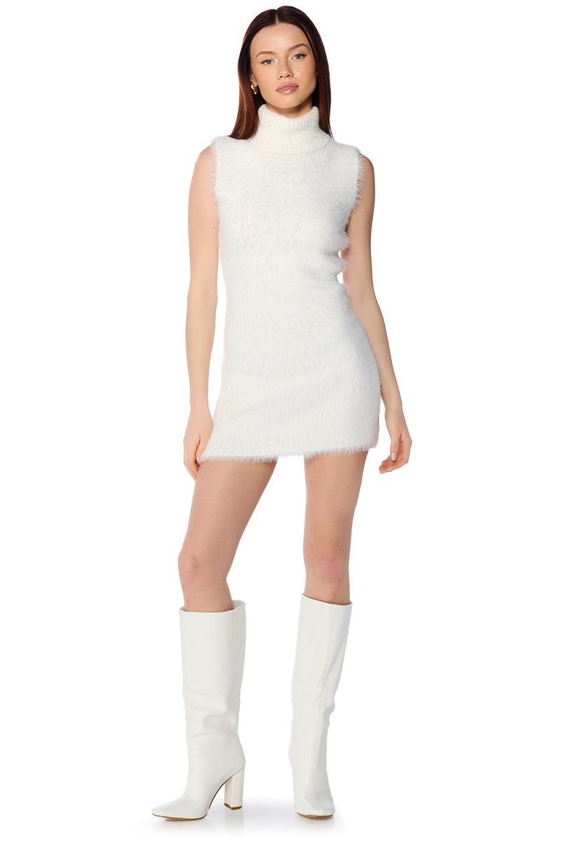 KYLIE FUZZY MINI DRESS Product Image