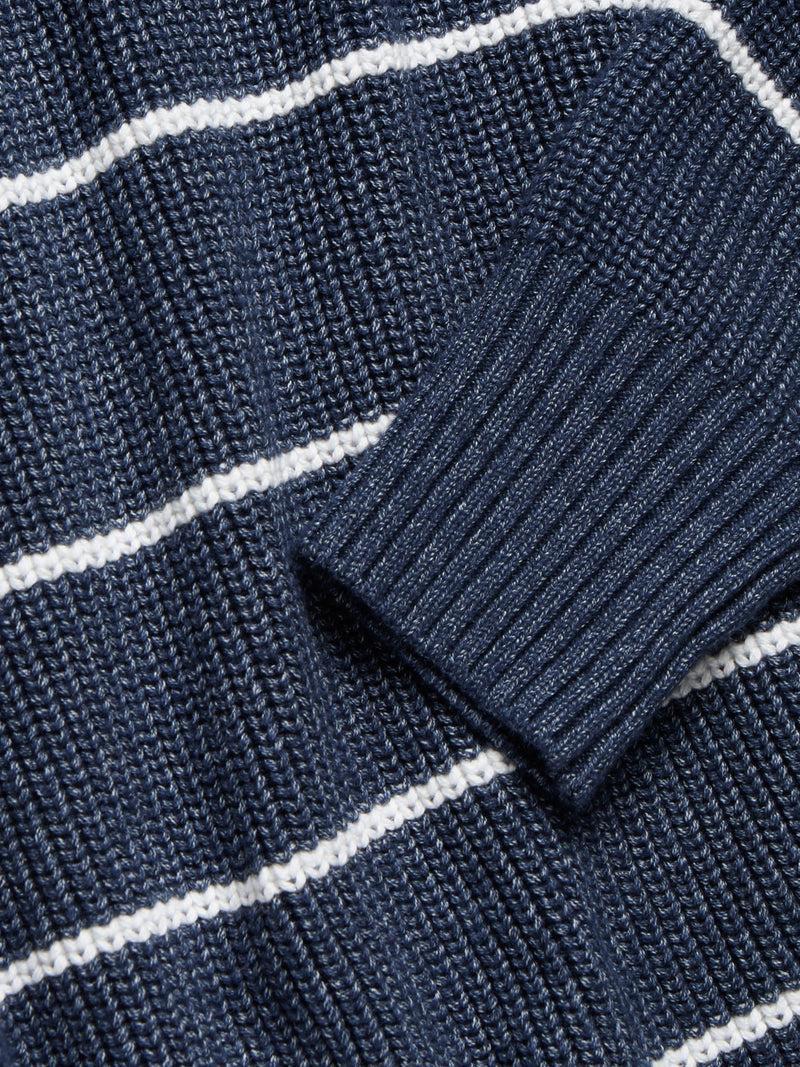 Sunwashed Fisherman Sweater - Water Mill Stripe Product Image