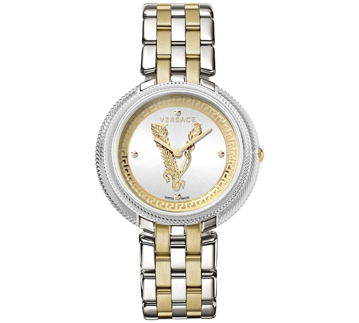 Versace Womens Swiss Thea Two-Tone Stainless Steel Bracelet Watch 38mm - Two Tone Product Image