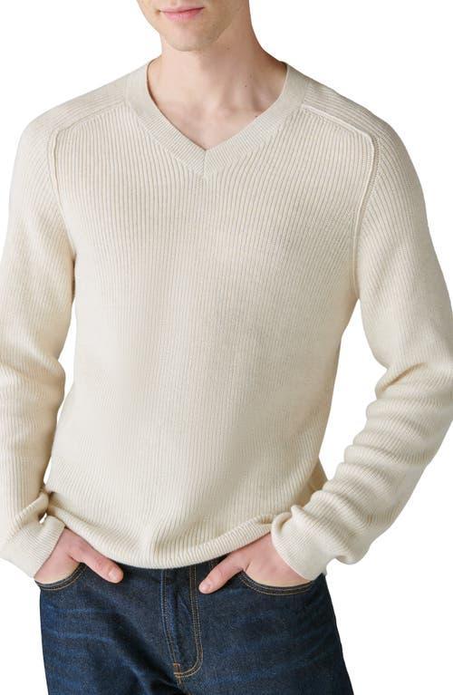 Lucky Brand Cloud Soft Cotton Blend V-Neck Sweater Product Image