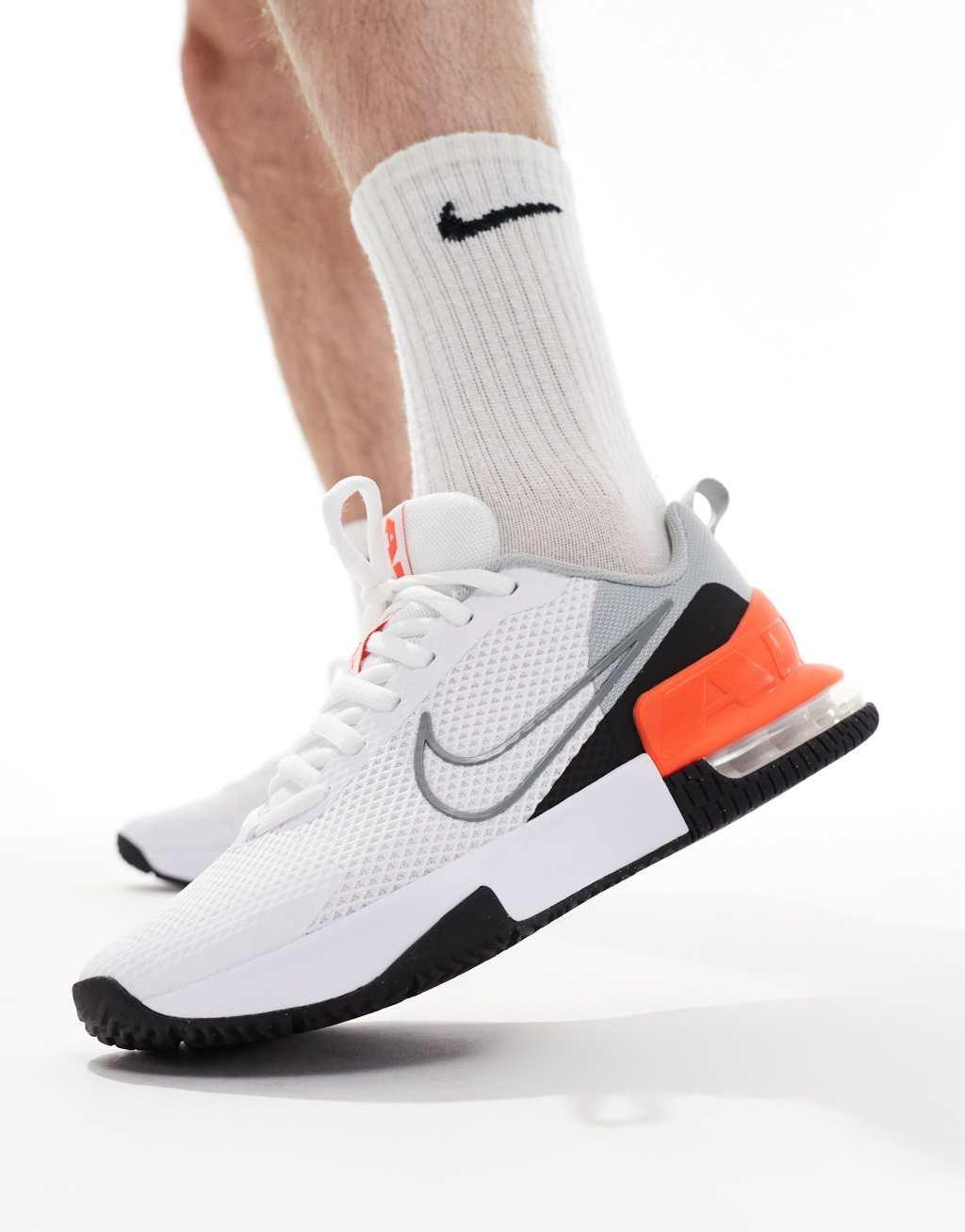 Nike Training Air Max Alpha 6 sneakers in white and red Product Image