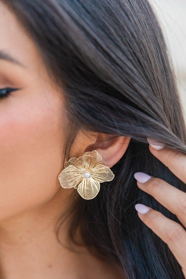 Floral Stud Earrings Product Image