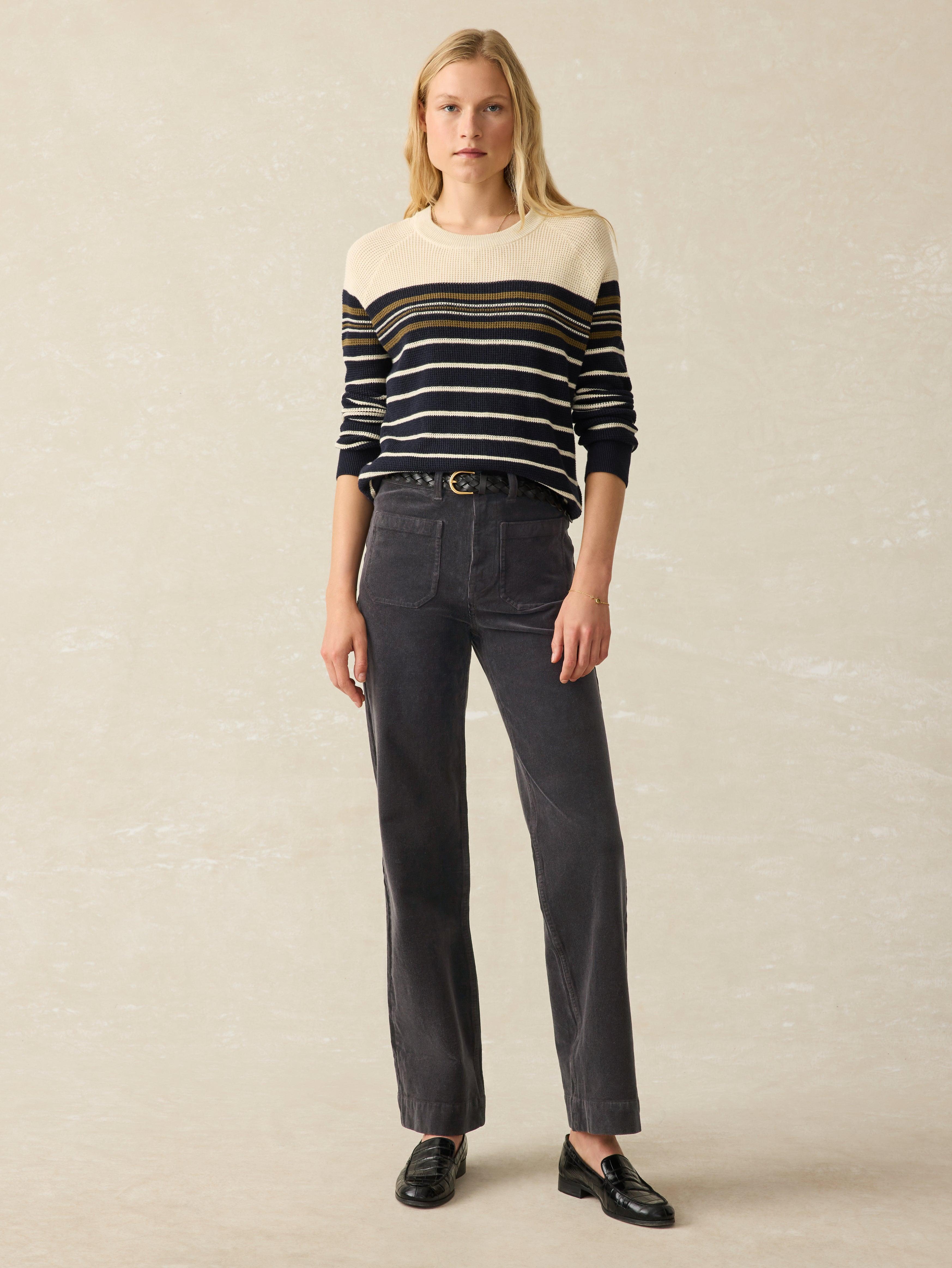 Softstretch Cord Patch Pocket Pant - Washed Black Female Product Image