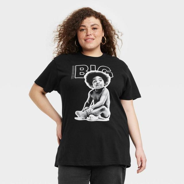 Womens Biggie Smalls Short Sleeve Graphic T-Shirt - Black Product Image