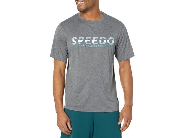 Speedo Graphic Short Sleeve Swim Tee Men's Swimwear Product Image