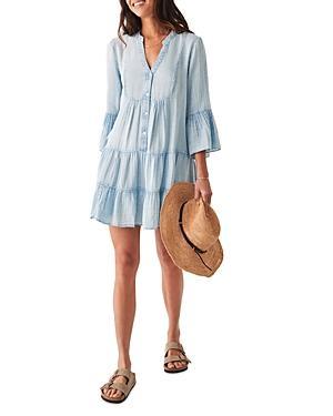 Faherty Kasey Organic Cotton Tiered Dress Product Image