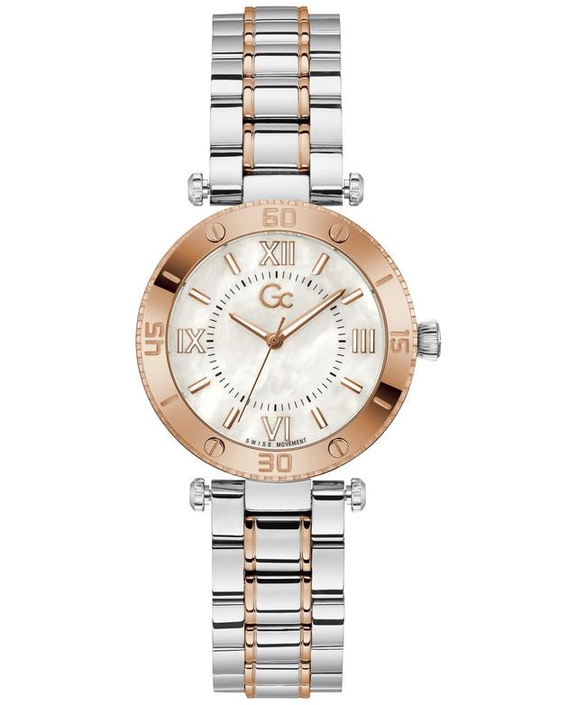 Guess Gc Muse Womens Swiss Two-Tone Stainless Steel Bracelet Watch 34mm Product Image