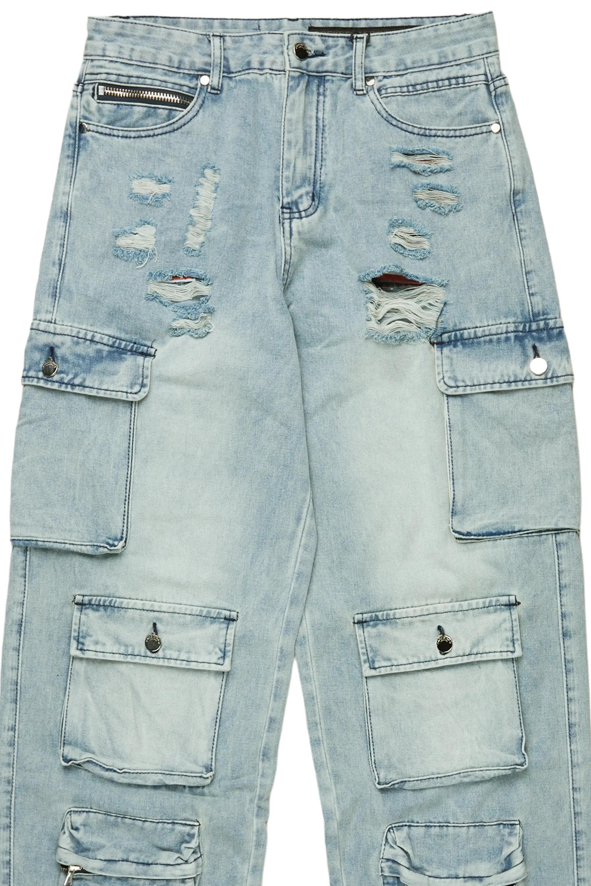 Kostini Light Blue Baggy Fit Jean Male Product Image