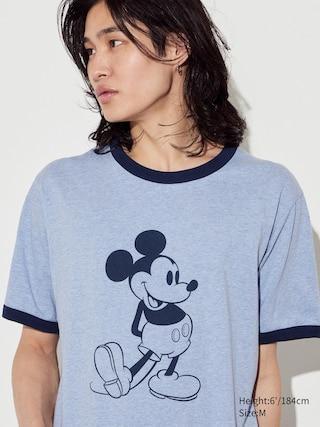 Mens Mickey Stands Ut (Short-Sleeve Graphic T-Shirt) Blue 3XL UNIQLO US Product Image