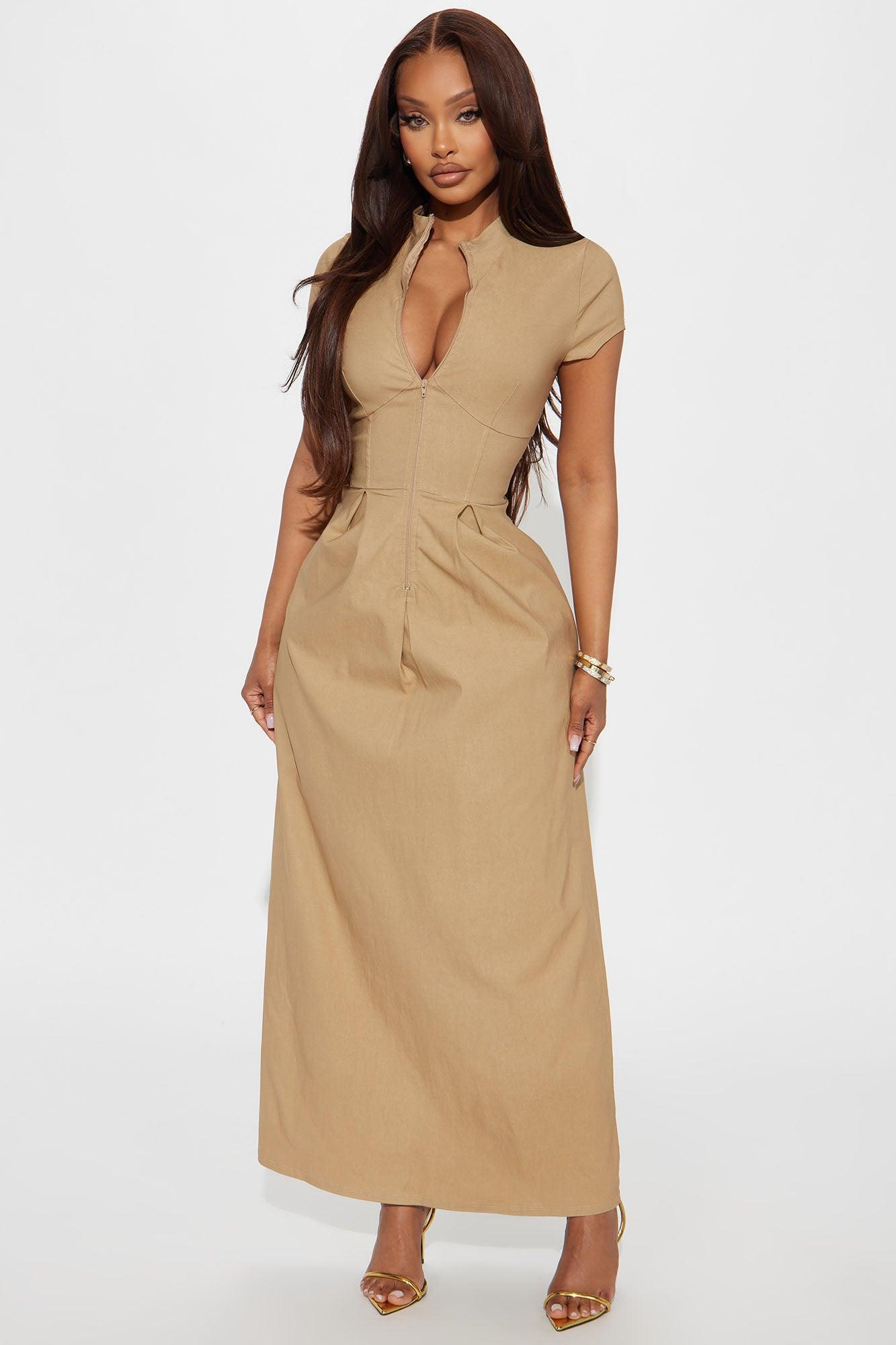 Too Busy To Care Maxi Dress - Mocha Product Image