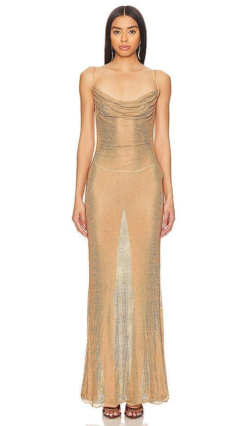 retrofete Shilo Dress in Tan. Product Image