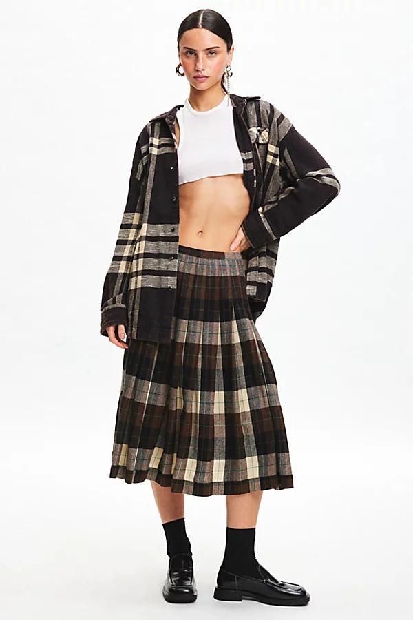 BDG Dani Oversized Flannel Shirt Womens at Urban Outfitters Product Image