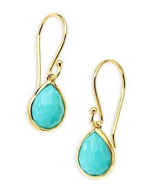 Womens Rock Candy 18K Green Gold & Amethyst Teeny Teardrop Earrings Product Image