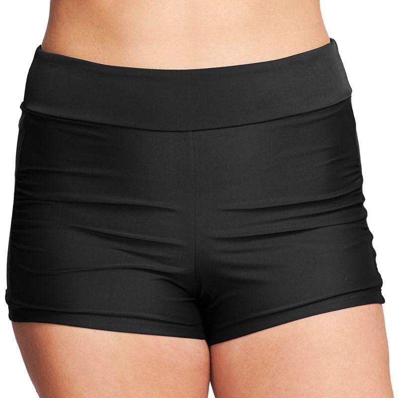 Plus Size Mazu Swim Plus-Size Boy Shorts, Womens Product Image