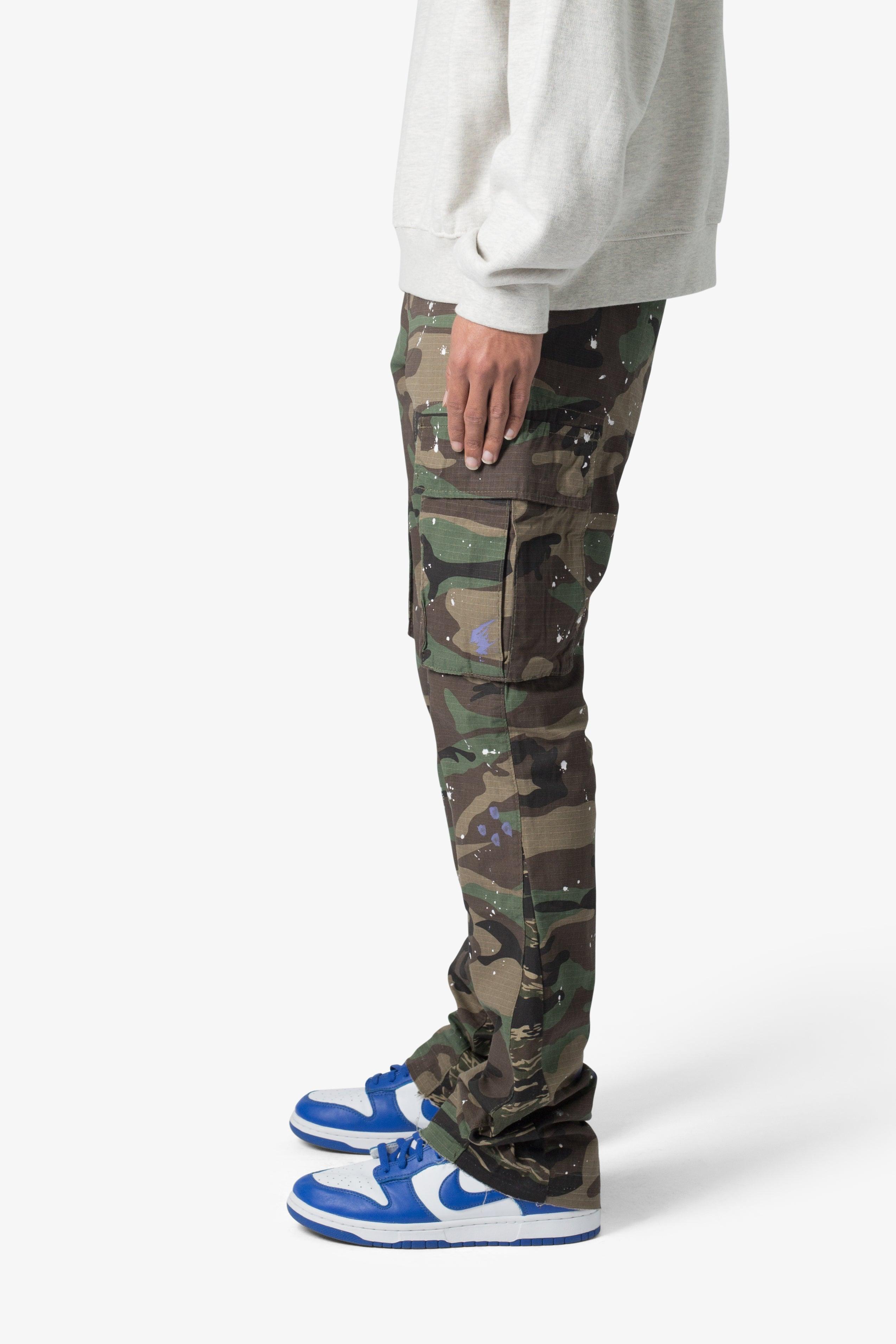 Bootcut Cargo Pants - Camo Product Image