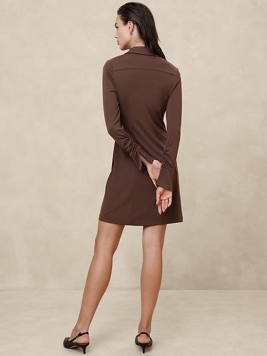 Faux Wrap Knit Mini Dress Product Image