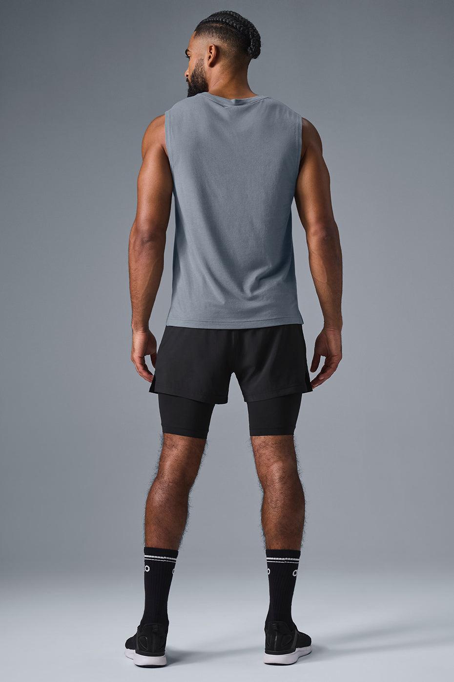 The Triumph Muscle Tank - Steel Grey Male Product Image