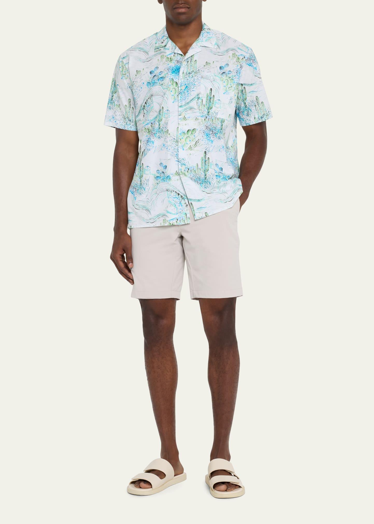 Mens Cactus Fan-Print Camp Shirt Product Image