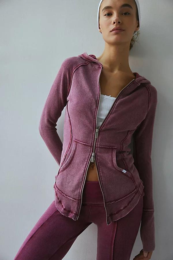 Out From Under Skylar Zip Hoodie Sweatshirt Womens at Urban Outfitters Product Image