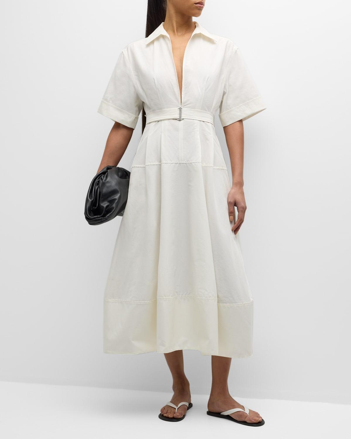 Womens Deanna Belted Midi Shirtdress Product Image