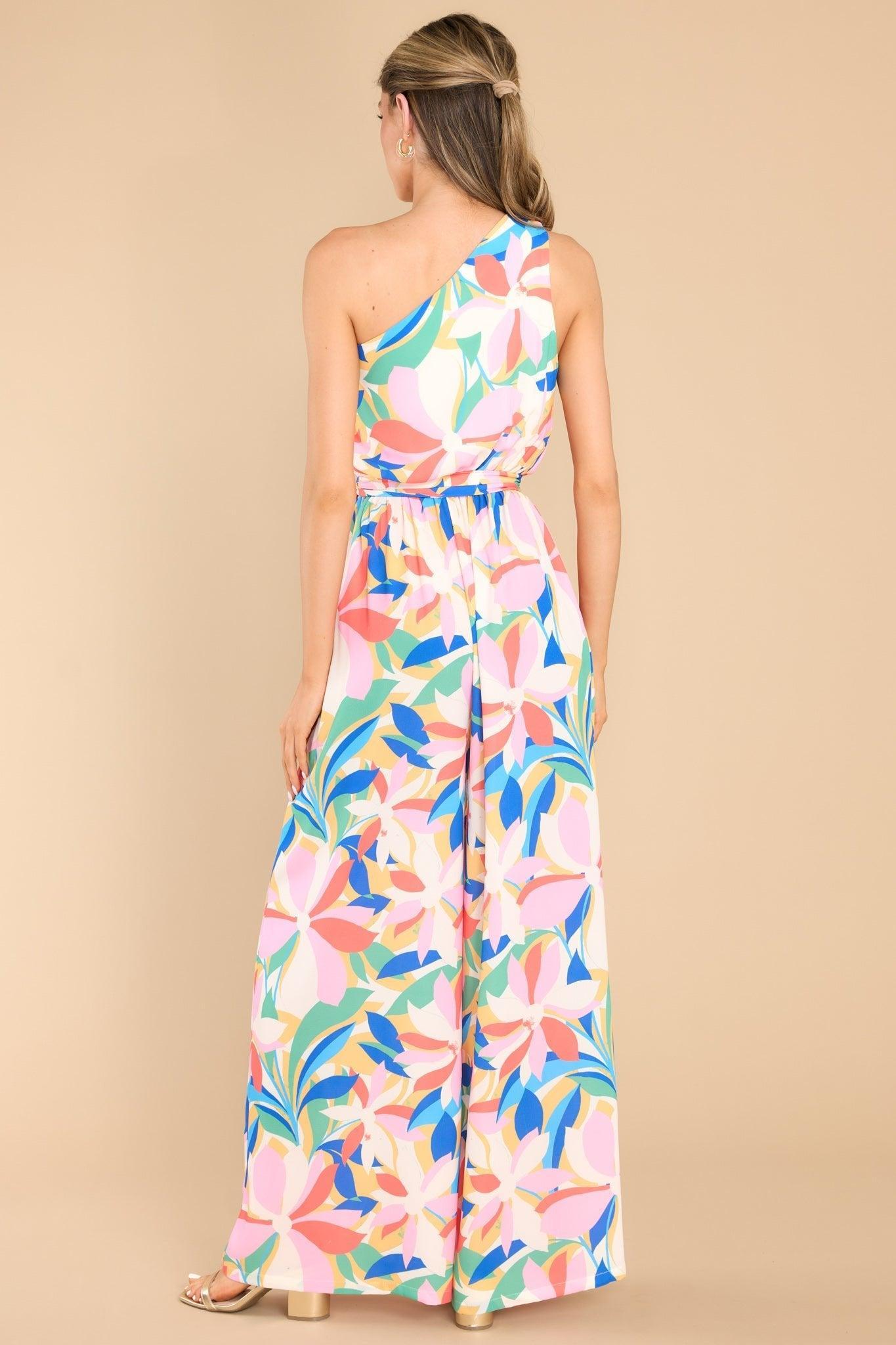 Riding The Tide White Multi Print Jumpsuit Product Image