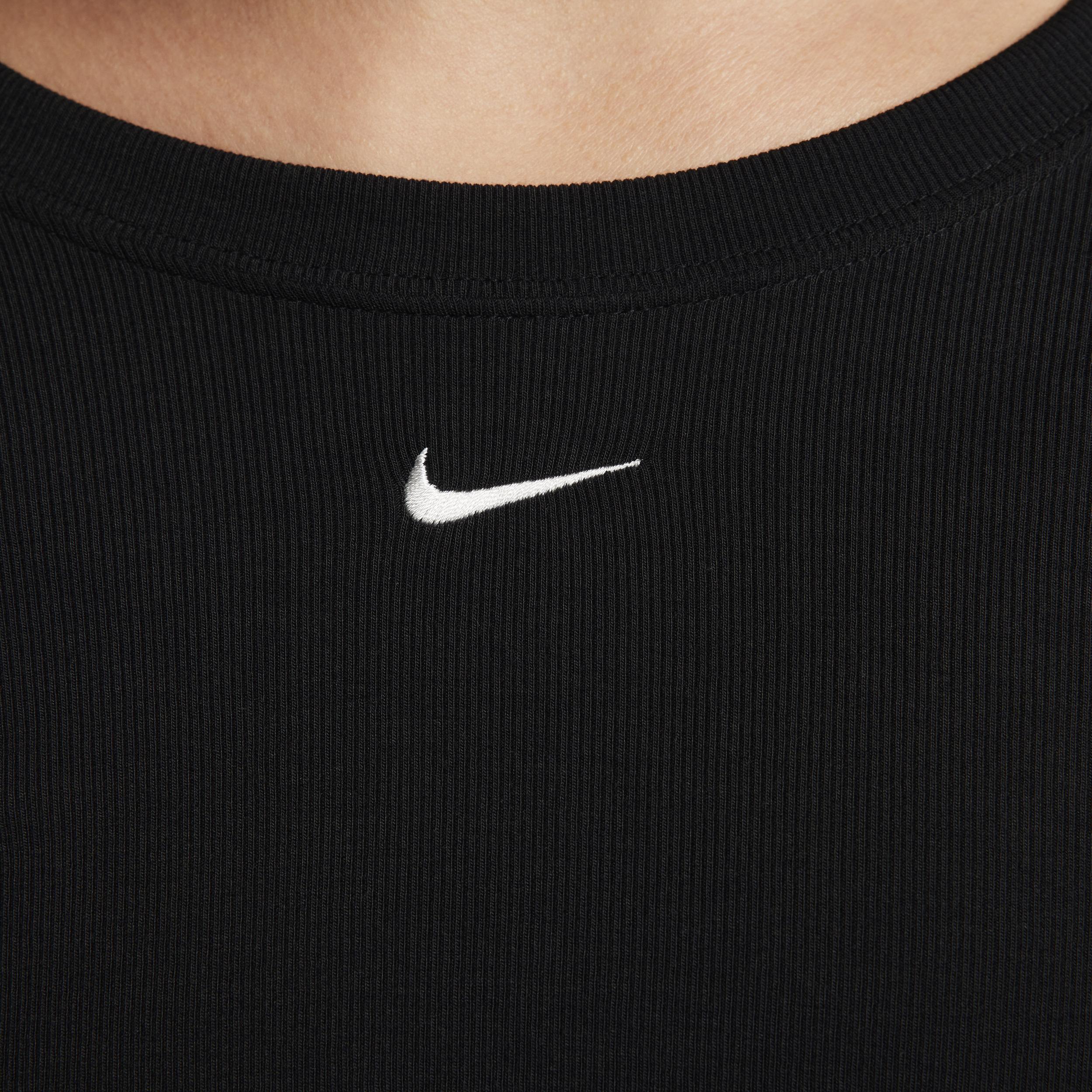 Women's Nike Sportswear Chill Knit Tight Scoop-Back Long-Sleeve Mini-Rib Top Product Image