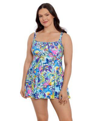 Longitude Womens Empire Princess Seam Swim Dress Product Image