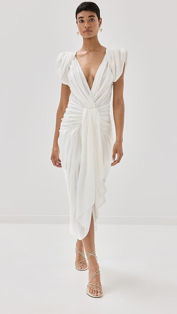 Prabal Gurung Draped Dress with Open Back | Shopbop Product Image