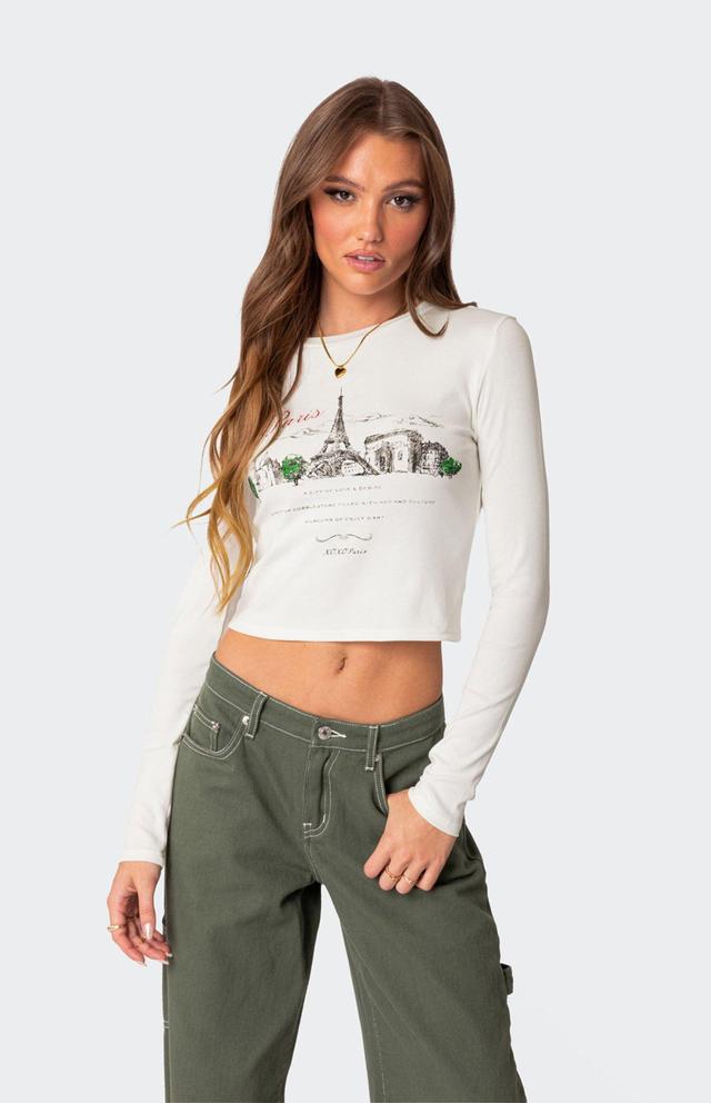 Edikted Women's Phillipa Long Sleeve T-Shirt Product Image