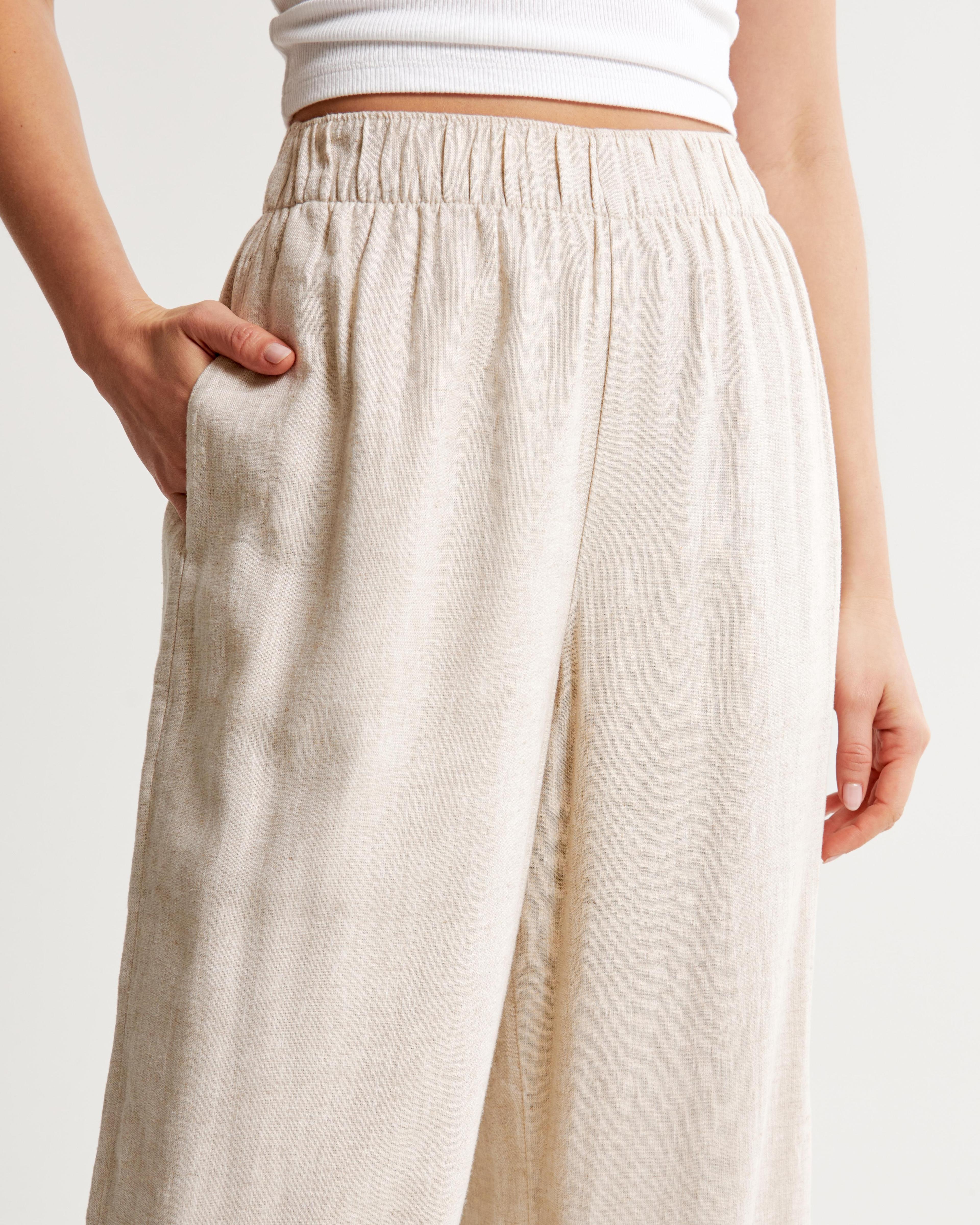 Linen Blend Pull-On Pant product image